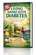 Living Smart with Diabetes ebook cover showing blood sugar control guide with Nigerian diet and healthy lifestyle tips
